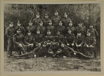 Portret grupowy, prawdopodobnie Leicester Royal Horse Artillery, 1914-15