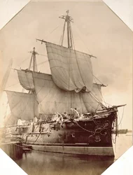 HMS Triumph, 1870 (zdjęcie w sepii)