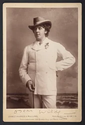MS 81783 A, Oscar Wilde, ok. 1893 (zdjęcie czarno-białe)