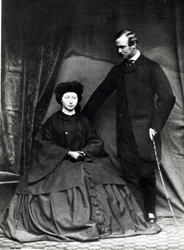 Księżniczka Alicja i książę Ludwik Heski, 1860 r.