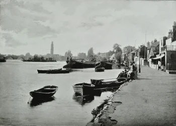 Strand-on-the-Green, Hounslow: widok ogólny, 1895