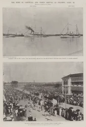 Przybycie księcia Kornwalii i Yorków do Kolombo, 12 kwietnia