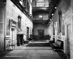 Sala wejściowa Pałacu Wicekrólewskiego, Simla, ok. 1890 r.
