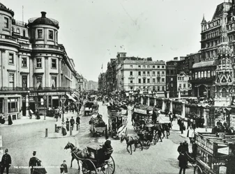 Strand and Charing Cross, 1897
