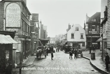 Three Tuns Old Kings Head, Surrey Street, Croydon: widok ogólny, 1885