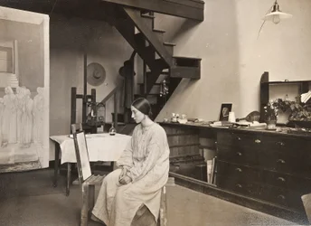 Winifred Knights w swojej pracowni