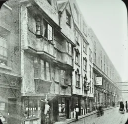 Wych Street, Westminster LB: patrząc na zachód, 1890