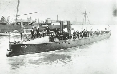 Yarrow and Company Shipbuilding Works, Isle of Dogs, torpedowiec nr. 80, Londyn, 1887