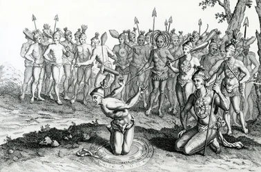 Król Florydy radzi się swego maga przed wyruszeniem do bitwy, ilustracja z dzieła Moore