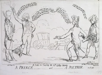 Książę i poltron, wydana przez J. Aitkena w 1789 r.