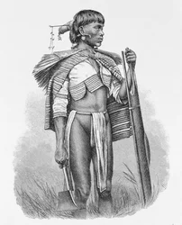 Calinga z Luzon na Filipinach, z „Historii ludzkości”, tom 1, autorstwa prof. Friedricha Ratzela, 1896