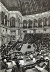 Noc posiedzeń we włoskiej Izbie Poselskiej z „Godziny wypoczynku”, 1891 r.