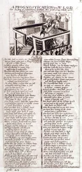 Prognozy dotyczące zmarłego biskupa Canterbury W. Lauda napisały Ano Dom, 1641, co w związku z tym się spełniło, 1645