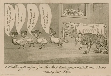 kaczkowata proccesja z giełdy, czyli byki i niedźwiedzie robiące długie miny