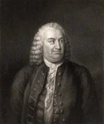 Albrecht von Haller, rytował W. Holl, z „The National Portrait Gallery, Volume III“, opublikowane około 1820