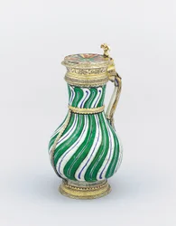 Dzbanek Iznik z pozłacaną oprawą Elżbieta I, 1586
