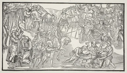Ostatnia walka irlandzkich wodzów, 1581 (zdjęcie w sepii)