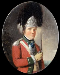 Oficer Kompanii Grenadierów, 63 Pułk Pieszy, ok. 1775 r.