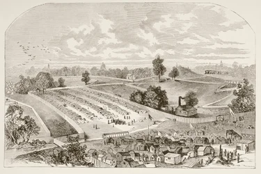 Więzienie Andersonville (litho)