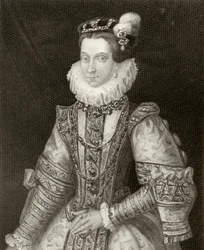 Anna Austriaczka, z „Historii panowania Filipa II”, wydanej w 1855 r.