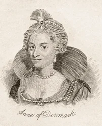 Anne of Denmark, ze „Słownika historycznego Krabba”, opublikowanego w 1825 r.