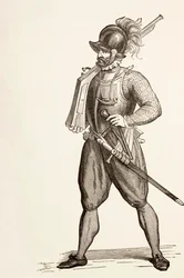 Arkebusier z XVI wieku, ok.1880