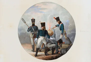Artyleria, ok. 1807 (akwarela na papierze)