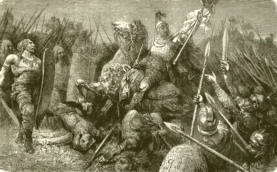 Belizariusz prowadzi armię rzymską przeciwko Gotom