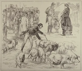 Bojkot w Irlandii, z The Illustrated London News, 4 października 1886 r.
