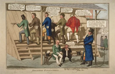 Brixton Purgatory, 1822 (akwaforta ręcznie kolorowana)