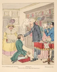 Bumpologia, wyd. 1826 (ręcznie kolorowane grawerowanie)