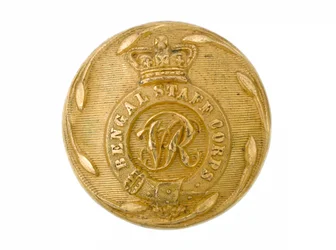 Button, bengalski korpus sztabowy, 1861-1876