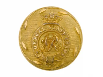 Button, bengalski korpus sztabowy, 1861-1876