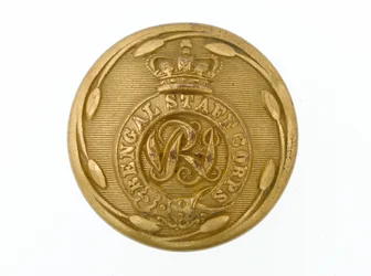 Button, bengalski korpus sztabowy, 1876-1891