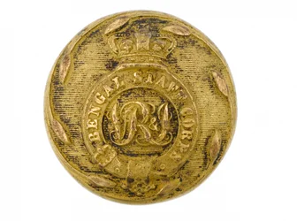 Button, bengalski korpus sztabowy, 1876-1891
