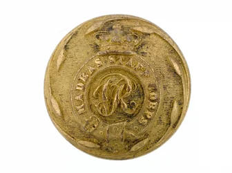 Button, Korpus Sztabowy Madrasu, 1861-1876