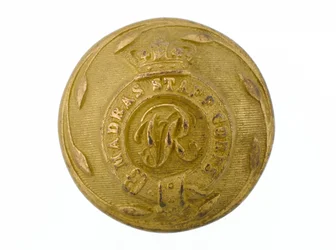 Button, Korpus Sztabowy Madrasu, 1861-1876.