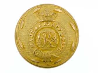 Button, Korpus Sztabowy Madrasu, 1861-1876