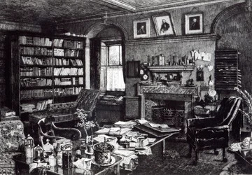 Studium Karola Darwina w Down House, 1882 r
