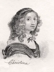Christina of Sweden, ze Słownika historycznego krabów, opublikowana w 1825 r.