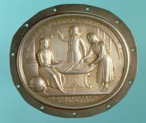 Odznaka szkolna Szpitala Chrystusa (metalowa)