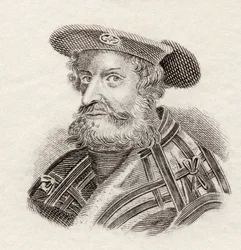 Klaudiusz Ptolemeusz lub Ptolemeusz, 1825 (grawerowanie)