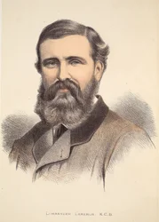Komandor Cameron, ilustracja z The Pictorial Edition of the Life and Discoveries of David Livingstone autorstwa J. Ewing Richie, wyd. przez A. Fullartona & Co., 1876