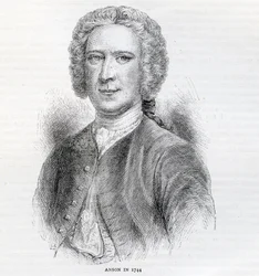 Komandor George Anson, 1. baron Anson (1697-1762), 1744