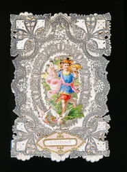 Stałość, kartka walentynkowa, ok. 1860 (kolor lito na papierze)