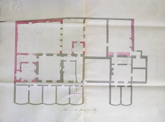 Rysunek kontraktu dla piwnicy Royal Institution, 1800