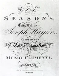 Okładka karty nutowej „Pory roku” Josepha Haydna (1732-1809)