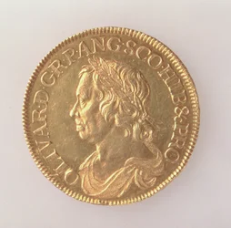 Crown of Oliver Cromwell (1599-1658), London Mint, 1658 (awers) (złoto) (dla rewersu patrz 168064)