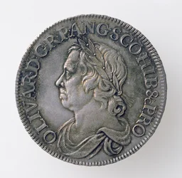 Korona Olivera Cromwella (1599-1658), Mennica Londyńska, 1658 (awers) (srebro) (rewers patrz 168062)