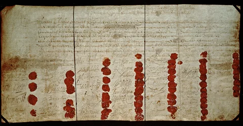 Чарльз I (1600-49) цаазаар авах тушаал 1648 оны 1-р сарын 29 (үнэндээ 1649)поли.